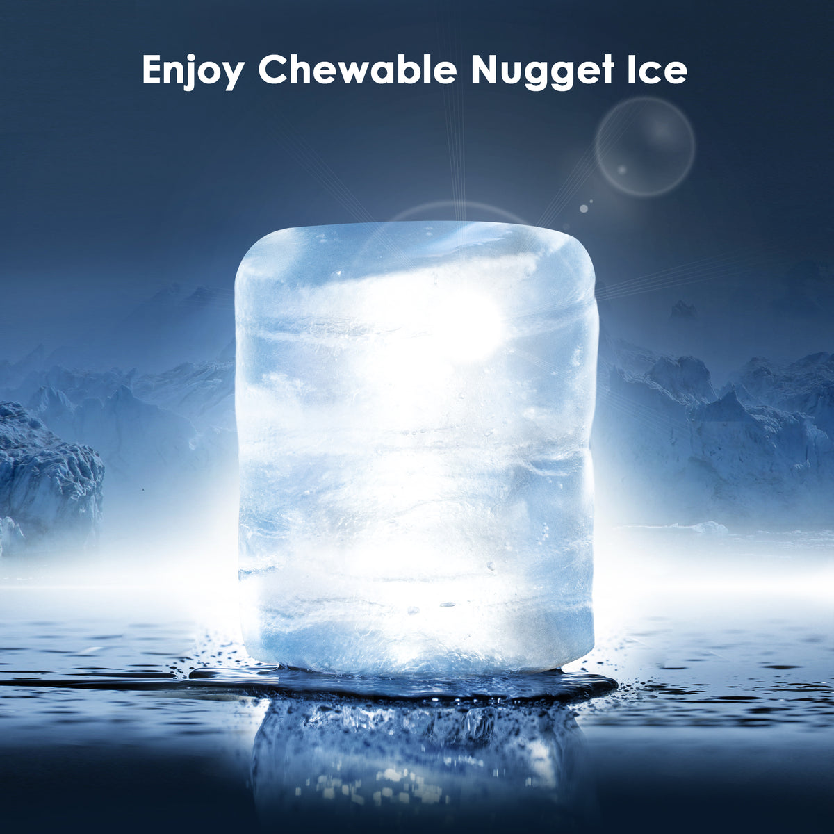 Sonic Style Ice Oraimo Nugget Ice Maker 812A, Ice Makers Countertop Chewable  ice 