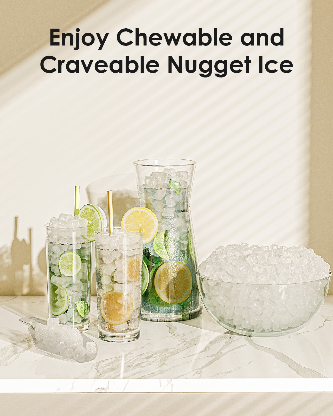 Oraimo Nugget Ice Maker  Nugget ice maker, Sonic ice maker, Crushed ice  maker