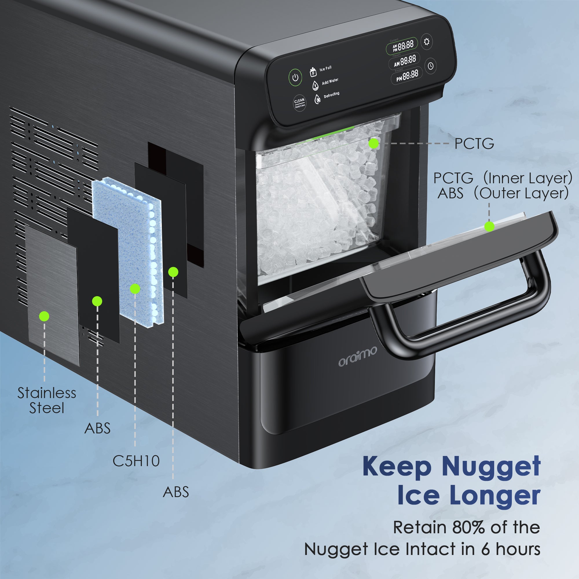 Oraimo Nugget Ice Maker 512A New in the box. $270 Retail