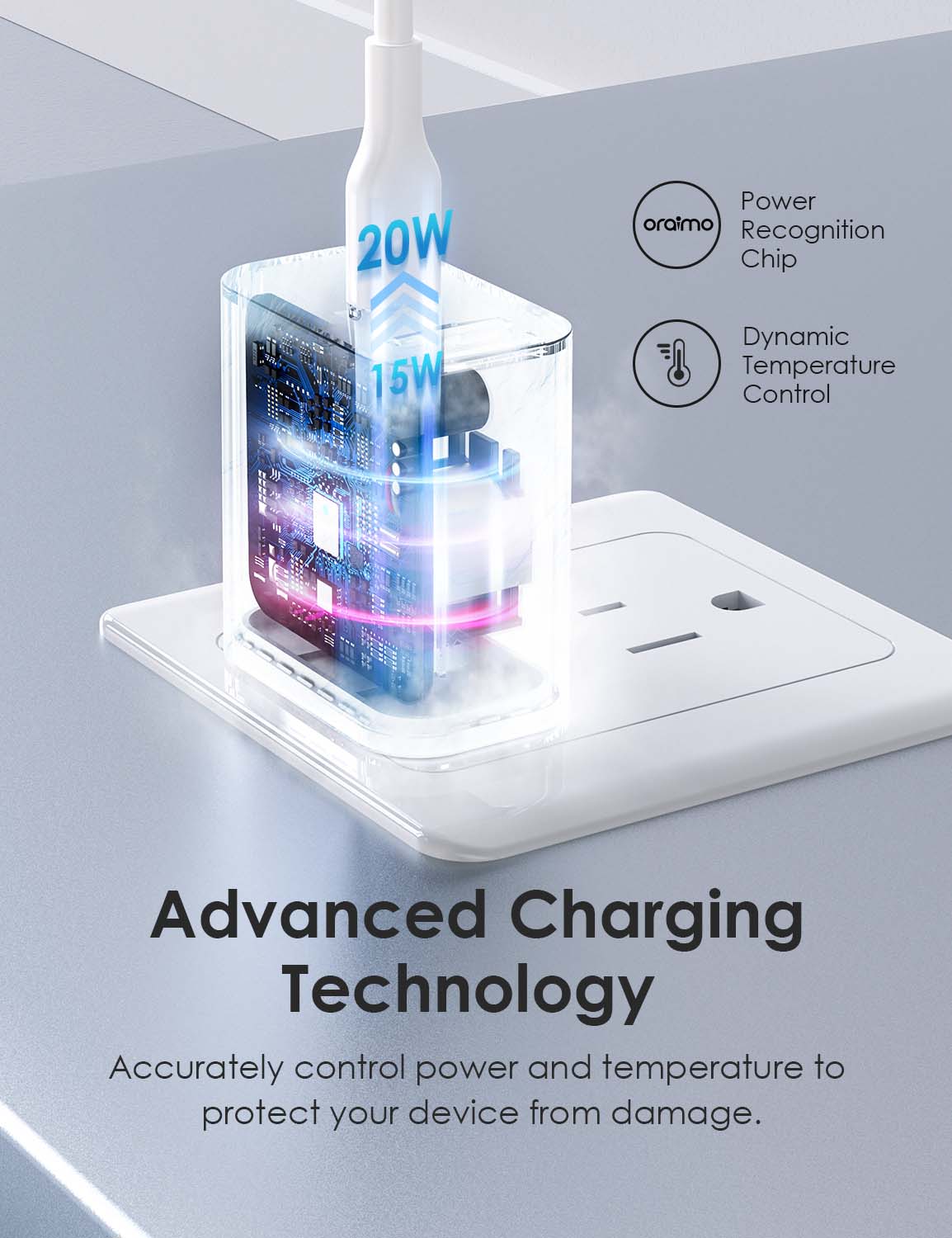 oraimo 20W Fast Charging (2-Pack)