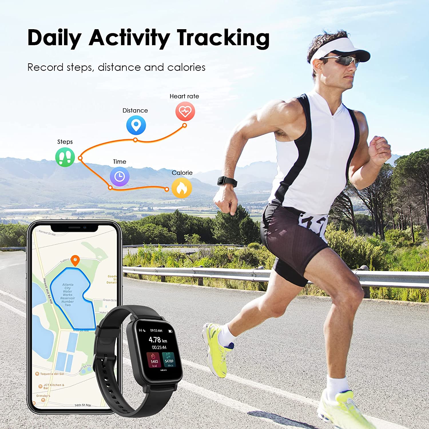 Oraimo 1.4 Inch Touch Screen IP68 Waterproof Smart Watch (US Only)